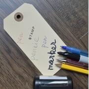 100 Manila Tags #5 with Wire - 4 3/4 x 2 3/8 - Blank Paper Labels with String Metal Wire Attached