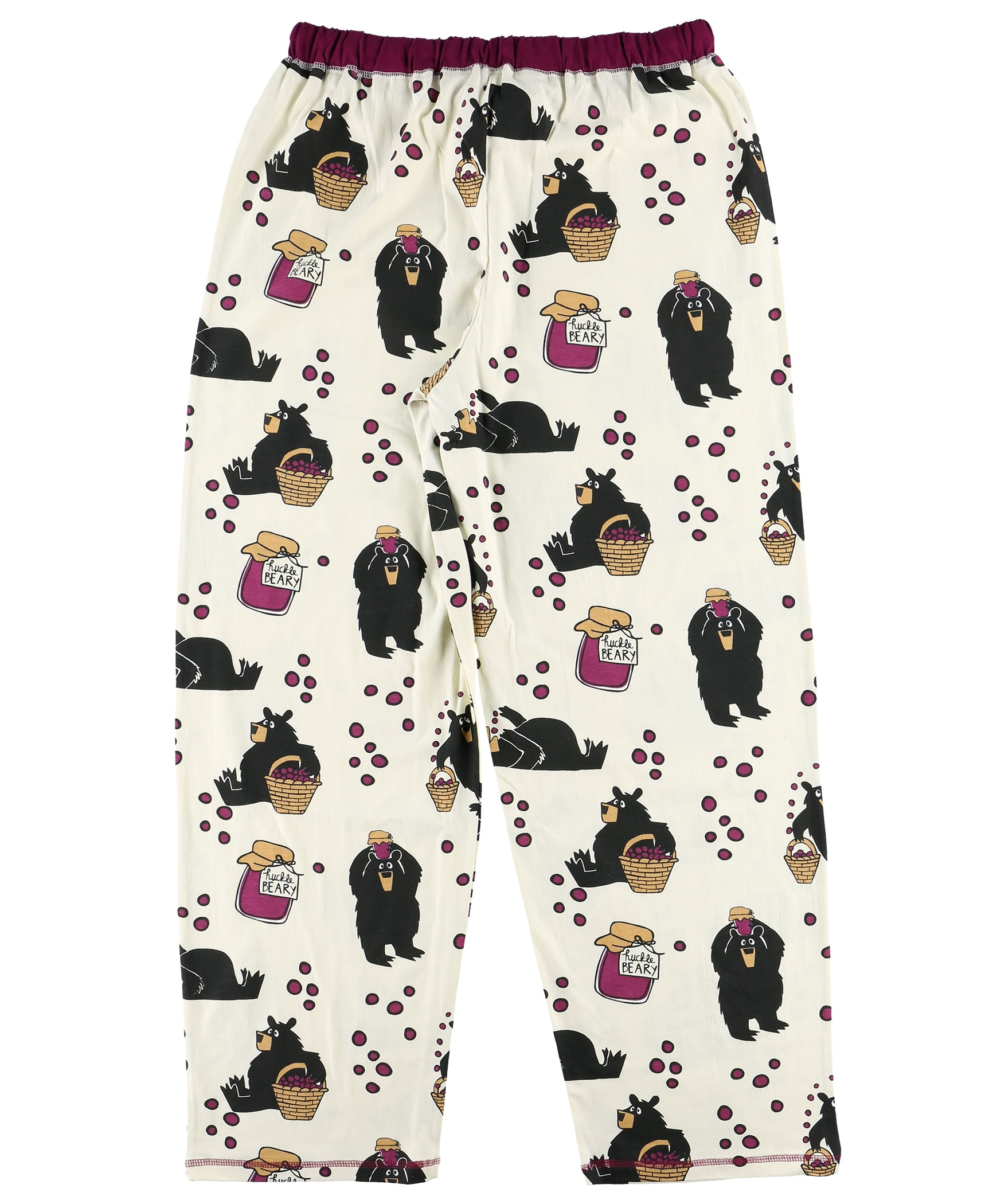 LazyOne Pajamas for Women, Cute Pajama Pants and Top Separates,  Huckleberry, Bear, Medium