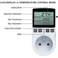 thumbnail image 3 of Digital termostat för uppvärmning/kylning med uttag, LCD-temperaturregulator, 230V för växthustemperaturregulator/terrariumtermostat (uttag), 3 of 5