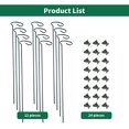 thumbnail image 5 of 12 Pack Plant Stakes, 24 inch Plant Support Stakes, with 24 Pcs Plant Clips, Green, for Garden, 5 of 8