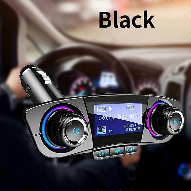 compatible 1pc Car FM Transmitter, MP3 Player Adapter, Phone Tool, Car Charger_Perfect Gift