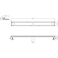 thumbnail image 2 of Dawn® Colorado River Series - Linear Shower Drain 32"L, 14G, 2 of 2