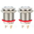 thumbnail image 4 of Botón De Interruptor Botón De Interruptor Plano Interruptor Plano Interruptor De Reinicio Automático Interruptor De Botón Pulsador 2 Uds 12mm 4 Pines Botón De Metal De Ccdes Otros, 4 of 8