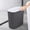 Gray, variant on Bilqis Bathroom Trash Can with Lid, Plastic Wastebasket with Pop-Up Lid, Slim Plastic Garbage Bin for Dorm, Office, Bedroom, Kitchen, Living Room