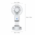 thumbnail image 2 of Handheld Mist Fan Portable Rechargeable Mini Spray Fan Dual Nozzle Quiet Operation USB Powered Cooling Fan for Outdoor and Indoor Use, 2 of 7