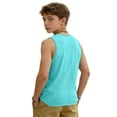 thumbnail image 6 of Kids Graphic Tank Top for Boys - Green Cartoon Face Shirt, Stretchy Sleeveless Moisture Wicking Tee,Size 4 T, 6 of 6