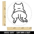 thumbnail image 2 of Pit Bull from Behind Butt Dog Self-Inking Rubber Stamp Ink Stamper - Blue Ink - Small 3/4 Inch, 2 of 7