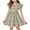 Light Green, variant on yuCgh Girls Easter Dress with Flutter Sleeves, A-Line T-Shirt Style Summer Party Dress, Lightweight & Comfortable Easter Dress for Kids,Army Green 110