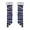 Blue, variant on Red Glass and Cubic Zirconia Earrings in Rosetone