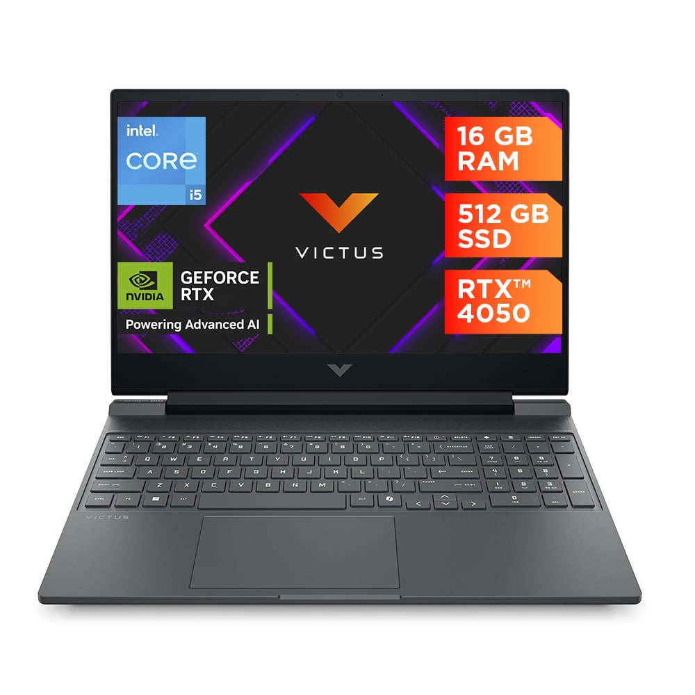 Laptop HP Victus 15-fa2701la NVIDIA GeForce RTX 4050 Intel Core i5 16GB RAM 512GB SSD