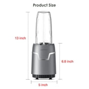 Personal Smoothie Blender, Blenders and Grinder Combo for Kitchen with 2 * 22 Oz To-Go Cup and Lid for Protein Shake, Baby Food, Frozen Drink