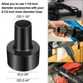 thumbnail image 3 of 8 Pcs Household Cleaning Vacuum Cleaner Attachments for Shop Vac Accessories - 2 1/2" to 1 1/4" Vacuum Hose Adapter, 1 7/8" to 1" Adapter, 1 1/4" Vacuum Brush Flexible Crevice Tool, 3 of 5