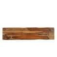 thumbnail image 2 of Pemberly Row Mid-Century 75" Live Edge Solid Wood Dining Bench in Brown, 2 of 5