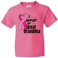 thumbnail image 3 of Inktastic Breast Cancer Awareness I Support My Great Grandma Youth T-Shirt, 3 of 5