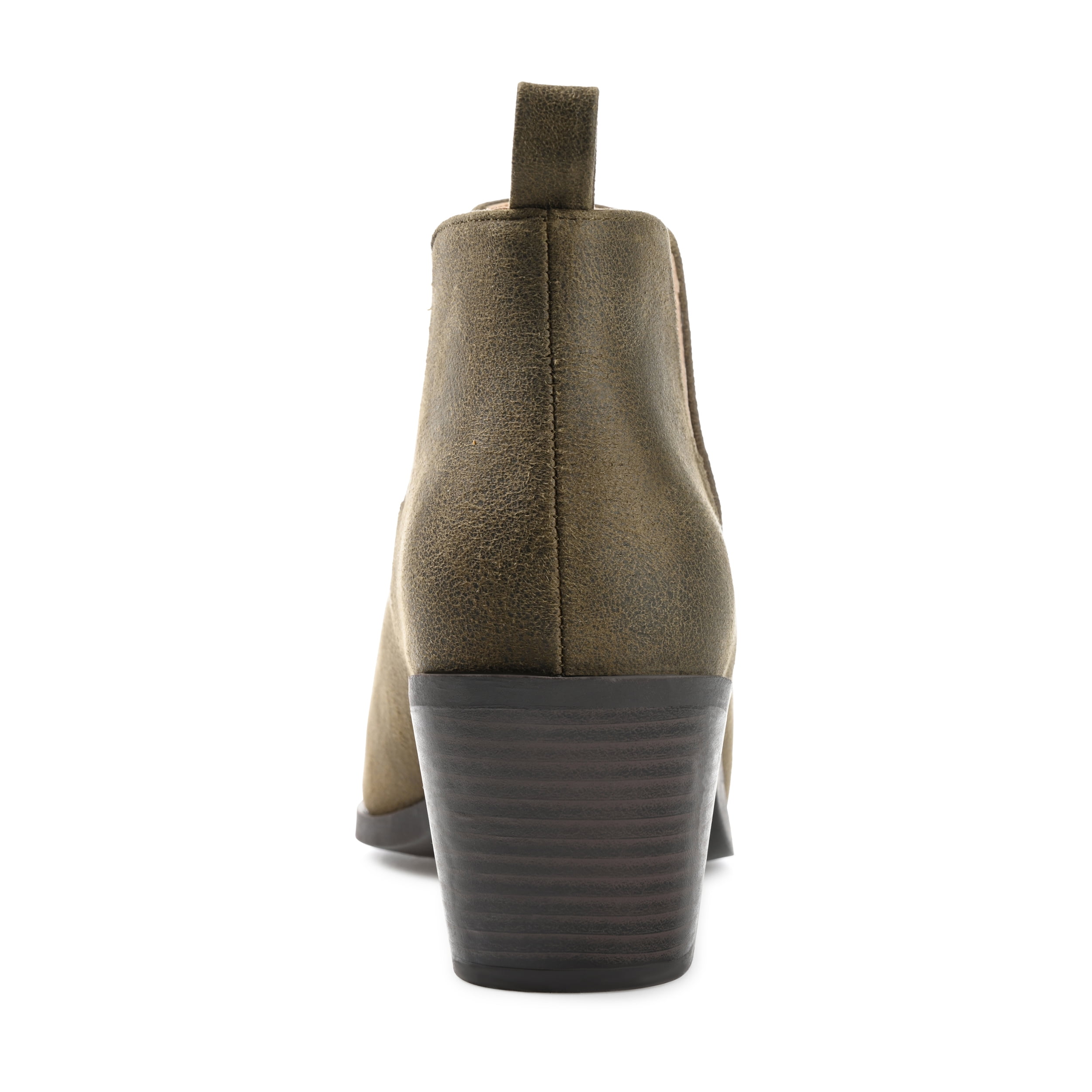 Journee Womens Lola Pull On Stacked Heel Booties, Widths Available
