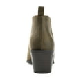 thumbnail image 4 of Journee Womens Lola Pull On Stacked Heel Booties, Widths Available, 4 of 10