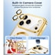 thumbnail image 3 of Funda delgada transparente TOBOVON para iPhone 17 Pro Max dorada, 3 of 7