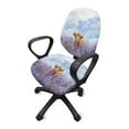 thumbnail image 2 of ZUXONGSY Highland Cow Lavender Office Chair Cover 2-Pack Backrest Slipcovers Stretchable Computer Chair Protector Furniture Protector Dust-Proof Gifts for Women Men, 2 of 7