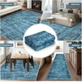 thumbnail image 4 of 2x8 Hallway Runner Rug Soft Vintage Distressed Washable Kitchen Runner Retro Low Pile Non-Slip Rug Runners for Hallways Carpet Runners for Bedroom Laundry Room Blue Multi, 4 of 5