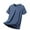 T Shirts for Men Blue, variant on Short Sleeve Shirts for Men Big & Tall M-5XL Crewneck Silk Tees Tops Plus Size Casual Solid Breathable Pullover Basic Tshirts