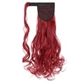 thumbnail image 3 of Dulchany Curly Ponytail Extension 18 Inch Heat Resistant Synthetic Natural Wavy Hairpiece Wrap Around Pony Tail Hair Extensions, 3 of 7