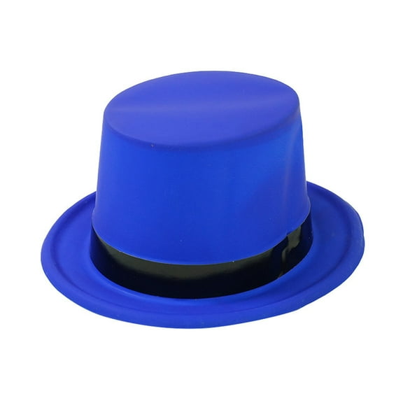 Yoetaun Popular Top Hat with Bright Fluorescent Color for Holiday Fashion Masquerades Party Jazzy Hat Stage Performers Party Hat Royal Blue