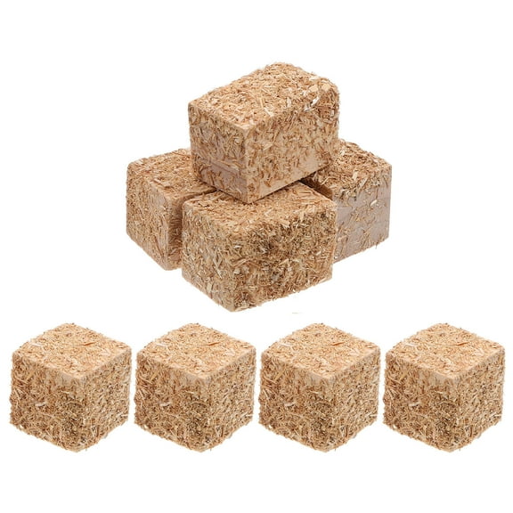 OUNONA 8 Pcs Miniature Haystack Model Decorations for Dollhouse Craft Supplies