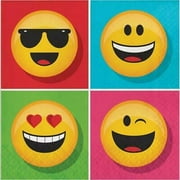 Creative Converting 322171 13" X 13" Show Your Emojions Lunch Napkins - 1 Case