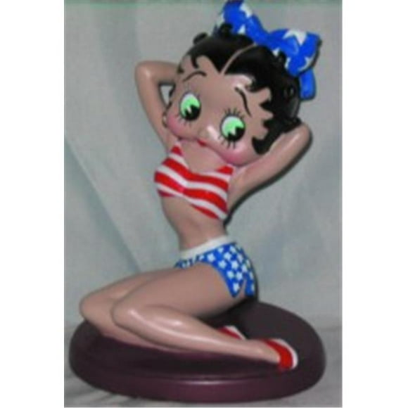 4.5 Figure Patriotique de Résine Betty Boop