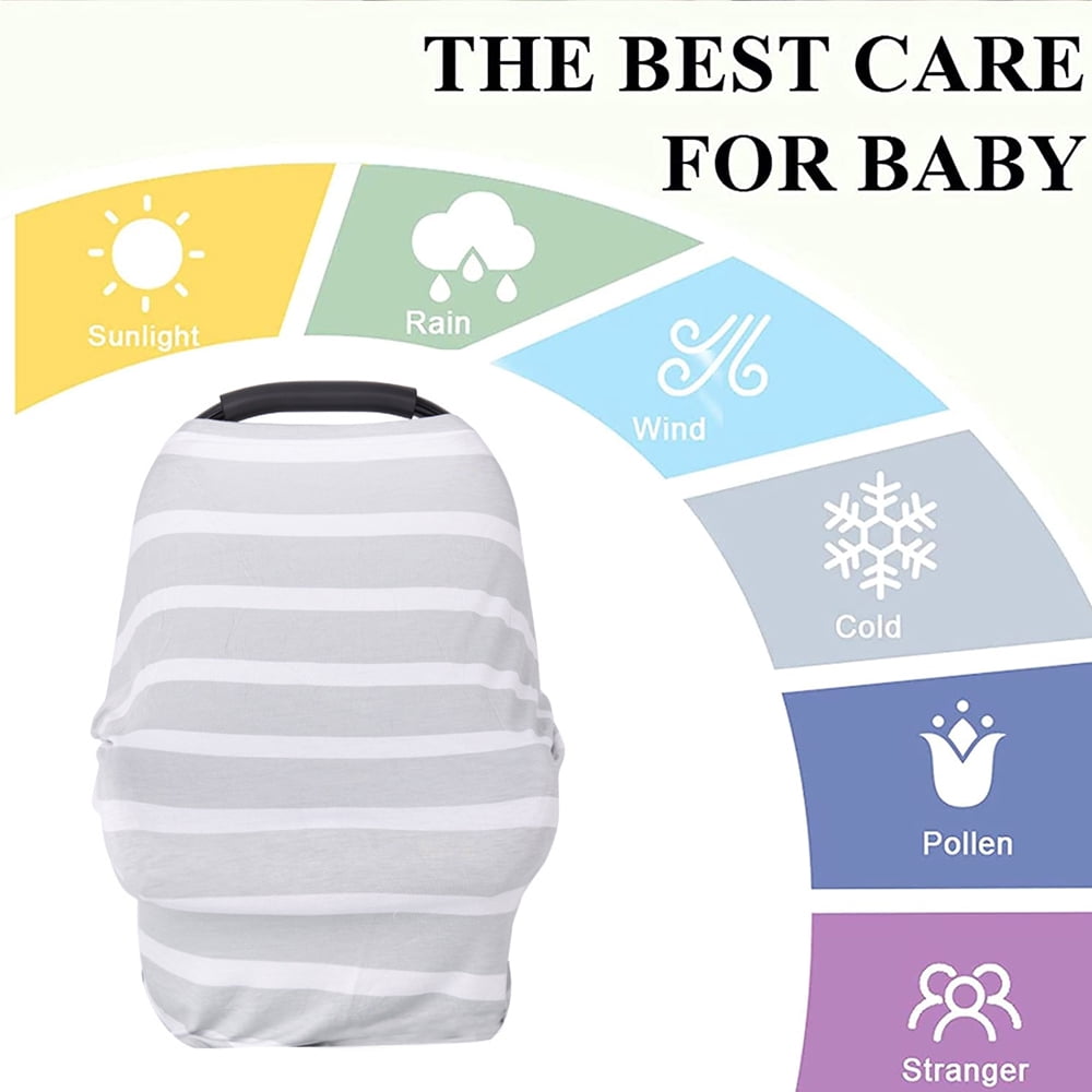 Car Seat Covers for Babies - Multi- use Nursing Car seat Canopy, Breastfeeding Covers