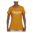 thumbnail image 2 of Wild Bobby Chosen 1 Peter 2:9 Inspirational/Christian Women Graphic Tee, Gold, Small, 2 of 5