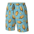 thumbnail image 5 of Kdxio Lemon Ice Cream Pattern Mens Casual Shorts - Drawstring Summer Beach Sports Shorts for Men, 5 of 9