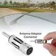 Practical Alloy Auto Connector Aerial Plug Antenna Mast Adapter ISO To