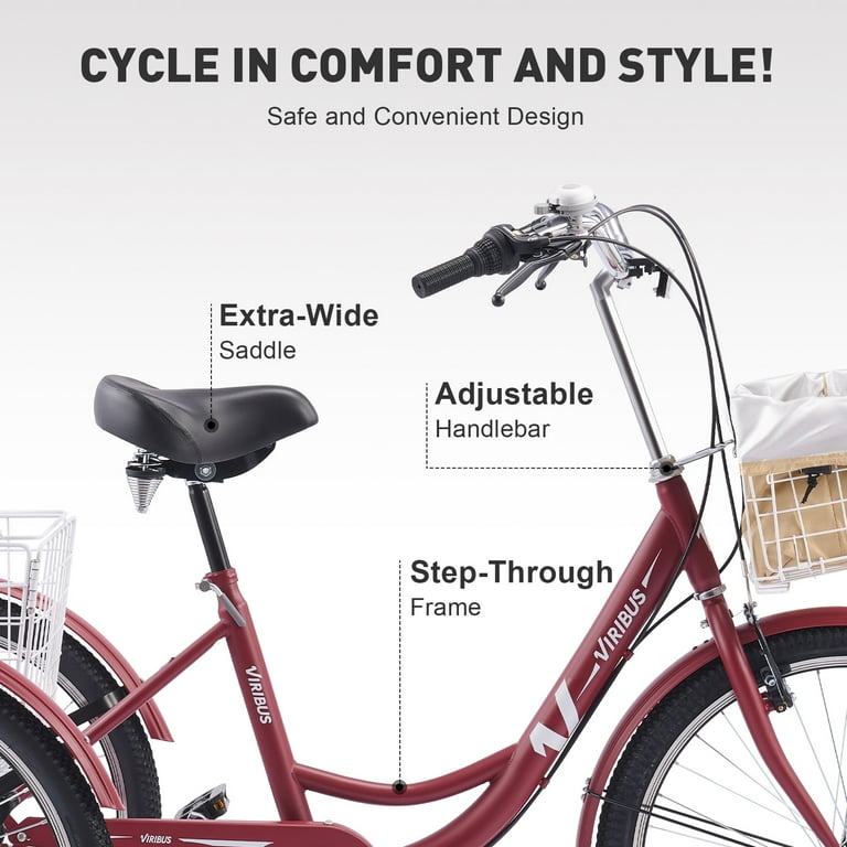 VIRIBUS Tricycle for Adults 24