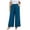 Blue Pants for Women, variant on Pants for Women Plus Size Wide Leg Loose Fit Lightweight Elastic Waisted Pants with Pockets XL-5XL