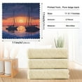 thumbnail image 3 of 6 Pieces of Kitchen Towels 11x11Inch Kitchen Dish Cloths Kitchen Dish Towels Reuseable Cleaning Cloths Two Boats, 3 of 9