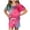 Hot Pink, variant on Casual Suit for Girls T Shirt Shorts Side Pockets Shorts Music Lover Shirt Shirts Girls Sweatsuit,Hot Pink,Size 8 -9 Years