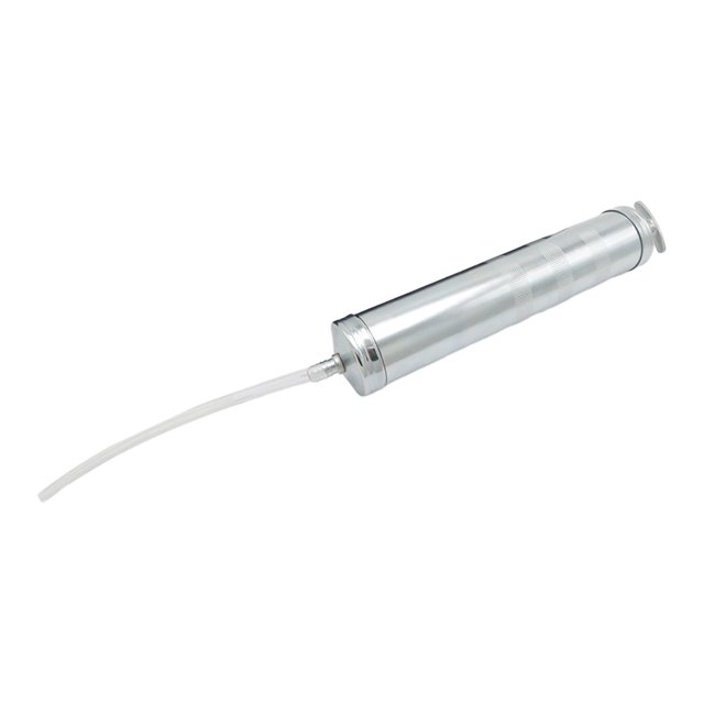 Extractor de aceite automotriz de 500 cc Extractor de aceite manual Extractor de fluido de aceite para aceite Chapado en plata