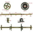 Rear Axle Assembly Go Kart Rear Wheel Axle Shaft Assembly Complete Wheel Hub Kit for DIY Go Kart