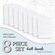 thumbnail image 2 of Toalla de baño GREEN LIFESTYLE Luxury White 24 x 50 cm, paquete de 8, 2 of 7