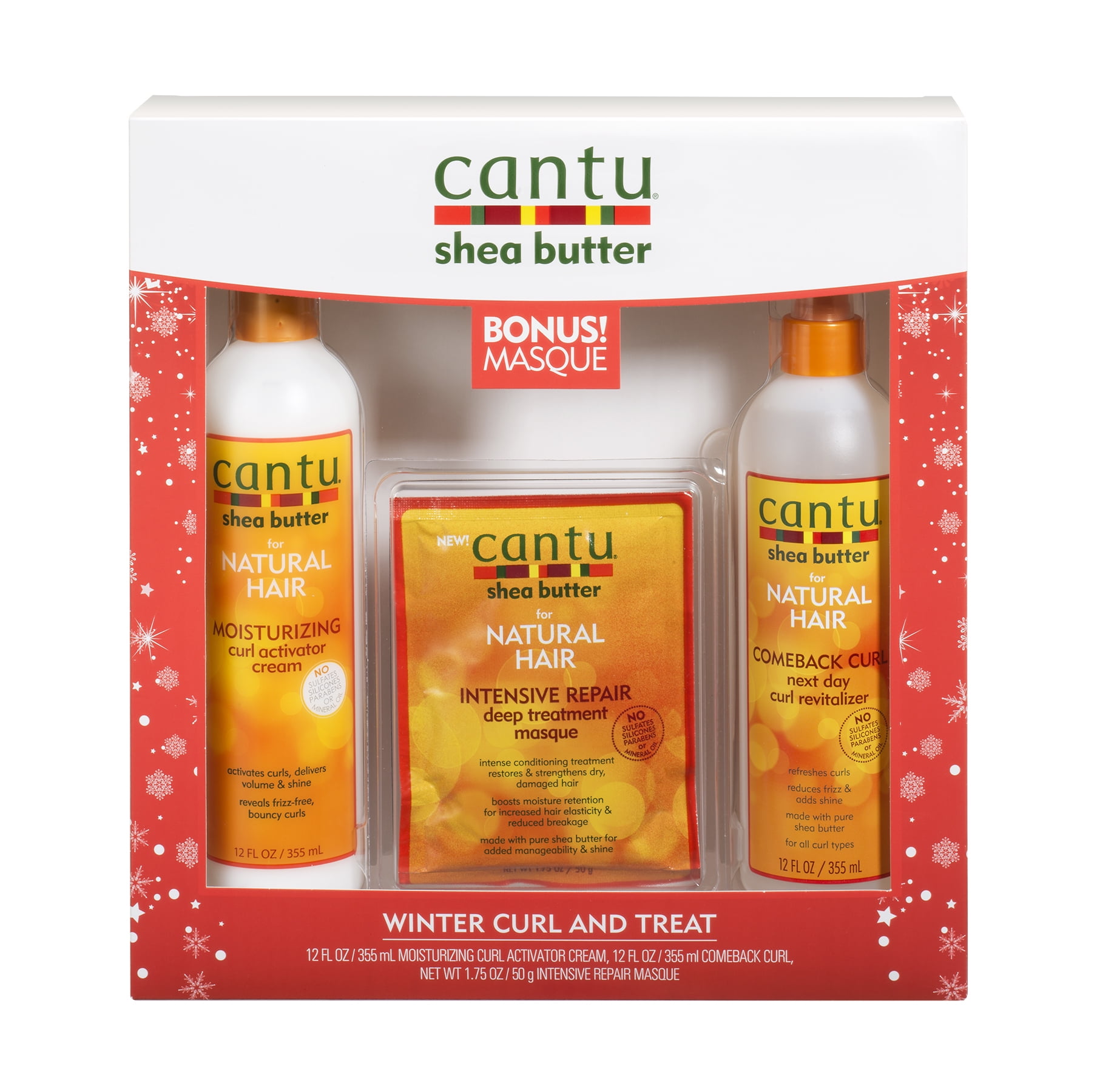Cantu Winter Curl And Treat Holiday Set ($12 Value) - Walmart.com
