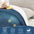 thumbnail image 5 of Wobogo Nice Starry Sky Flannel Fleece Bed Blanket as Bedspread Coverlet Sofa blankets (50x60in) Soft Lightweight Warm and Cozy, 5 of 7
