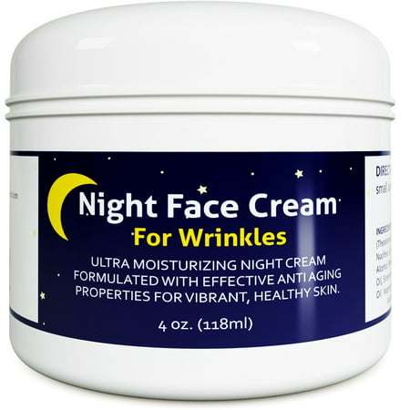 Anti Aging Night Cream Moisturizer for Dry Skin - Firming Cream For Women & Men - Best Anti Wrinkle Cream for Sensitive Skin - Collagen Booster - All Natural Skin Care with Antioxidants & Shea (Best Drugstore Skin Care Products For Dry Skin)