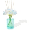 thumbnail image 2 of 6.7 oz Clear Spring Reed Diffusers with 5 Rattan Sticks and 6 Artificial Flowers, 200 ml Scent Diffuser for Home Bathroom Decor, Long Lasting up to 50 Days, 2 of 6