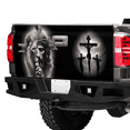 thumbnail image 3 of Lotusprinthandmade Jesus and Lion Christian God Tailgate Wrap 2 Sizes (24"x58"), christian god tailgate decal, lion truck wrap, faith based tailgate wrap, 3 of 5