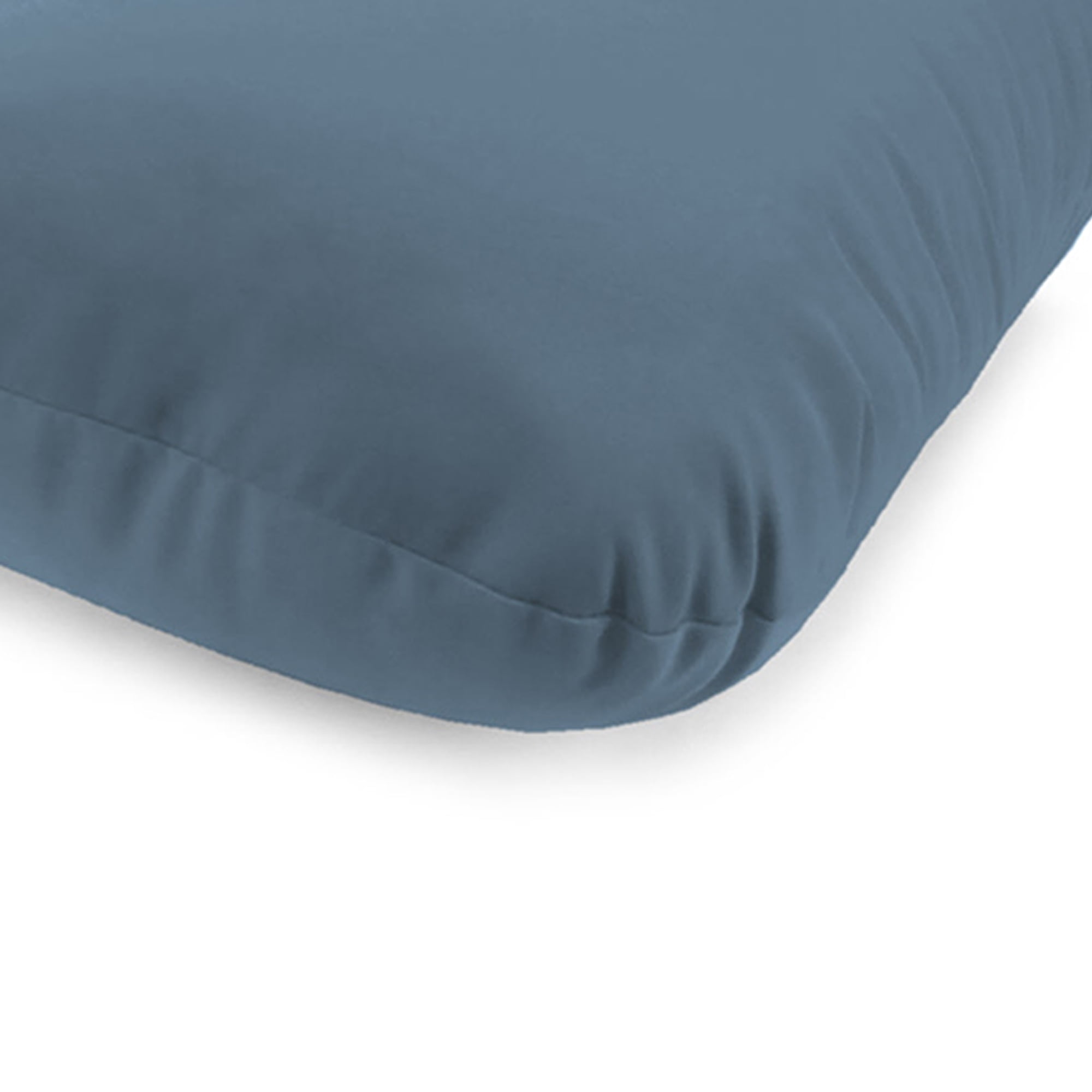 Jordan Manufacturing Sunbrella 74" x 22" Spectrum Denim Blue Solid Rectangular Outdoor Chaise Lounge Cushion with Ties and Hanger Loop