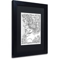 thumbnail image 2 of Trademark Fine Art "Fairies and Woodland Creatures 6" Canvas Art by KCDoodleArt Black Matte, Black Frame, 2 of 4