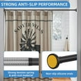 thumbnail image 2 of Matte Shower Curtain Rod Diameter Stainless Steel Adjustable Spring Tension Rods to ; with Holders -Slip Curtain Rods No Drilling( ), 2 of 7