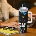thumbnail image 6 of KLL I Love With Autism To The Moon And Back Print 40oz Stainless Steel Insulated Car Cup Coffee Mug with Spillproof Lid - Keep Your Drink Hot or Cold on the Go, 6 of 8