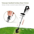 thumbnail image 2 of TFixol 24V Telescopic Handheld Cordless Glass Trimmer Electric Lawn Mower 7500mAh Rechargeable Battery Fast Charger Multi Function Power String Trimmer with Plastic/ Stainless Steel Blade, Circular Sa, 2 of 7